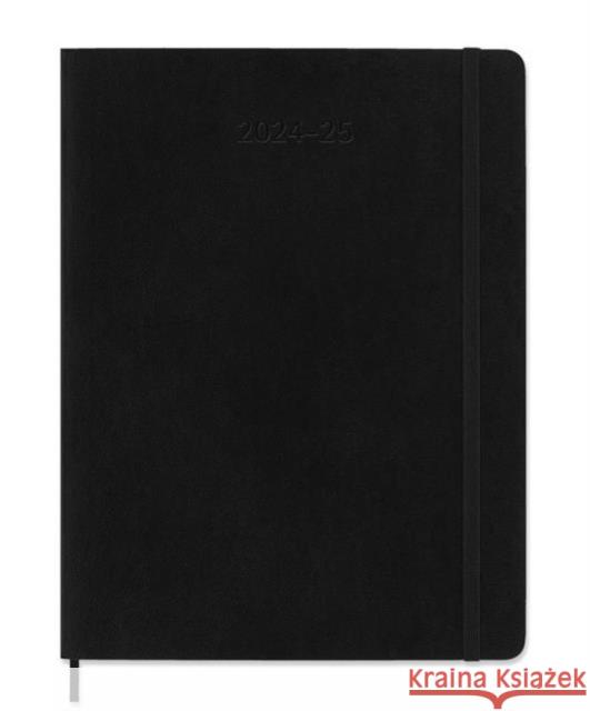 Moleskine 2025 18-Month Weekly XL Softcover Notebook: Black Moleskine 8056999270681 Moleskine - książka