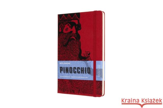 Moleskine Limited Edition Pinocchio Large Plain Notebook: Mangiafuoco MOLESKINE 8056420853674 Moleskine - książka