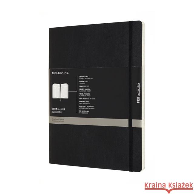 Moleskine Pro Notebook XL Soft Black  8058647620831 MOLESKINE - książka