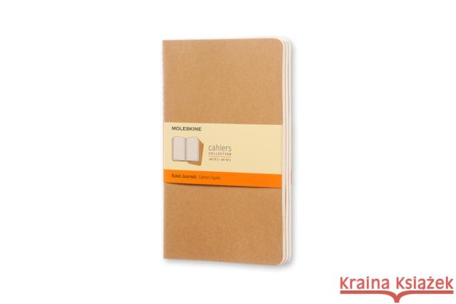 Moleskine Ruled Cahier L - Kraft Cover (3 Set) Moleskine 9788883704987 Moleskine - książka