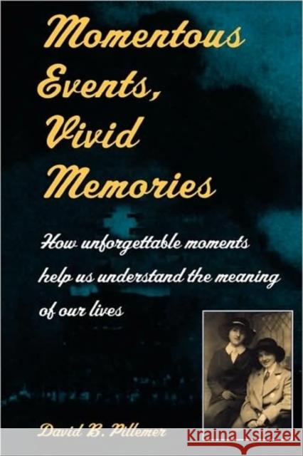 Momentous Events, Vivid Memories David B. Pillemer 9780674004184  - książka