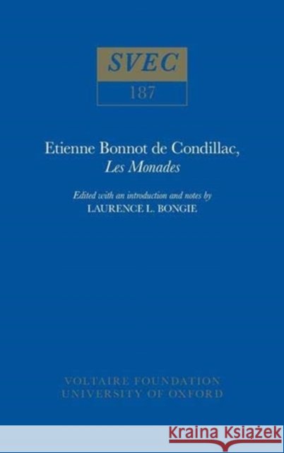 Monades Laurence L. Bongie 9780729402422 BERTRAMS - książka