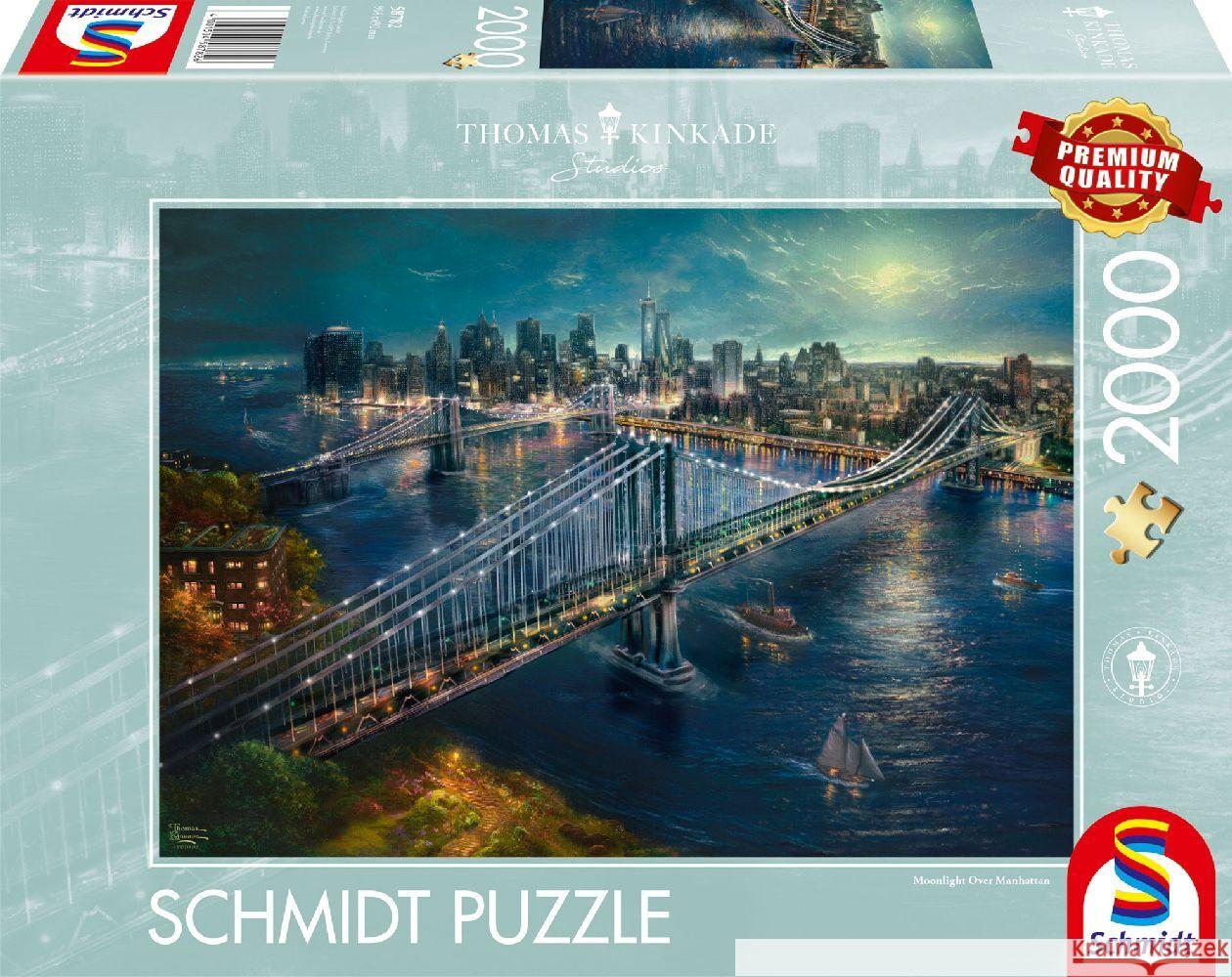 Mond über Manhatten Kinkade, Thomas 4001504587826 Schmidt Spiele - książka