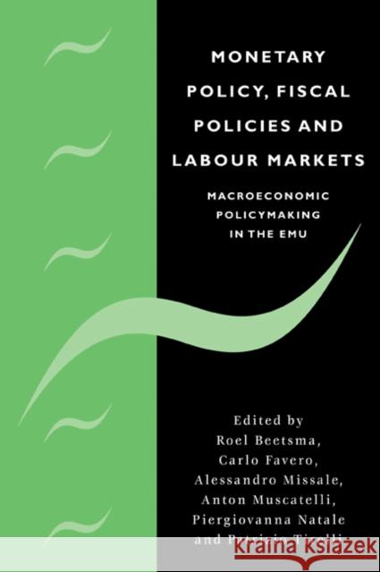 Monetary Policy, Fiscal Policies and Labour Markets: Macroeconomic Policymaking in the Emu Beetsma, R. 9780521041836 Cambridge University Press - książka