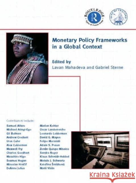 Monetary Policy Frameworks in a Global Context Lavan Mahadeva Gabriel Sterne 9780415237680 Routledge - książka