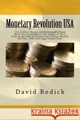 Monetary Revolution-USA: Allow Gold-Backed Money from Private Mints, Abolish Legal Tender Laws and the Fed David Redick 9781449904234 Createspace - książka