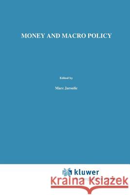 Money and Macro Policy Marc Jarsulic 9789048158126 Not Avail - książka