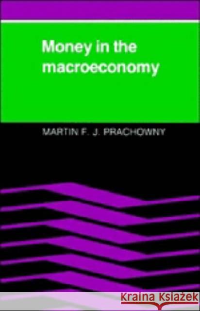 Money in the Macroeconomy Martin F. J. Prachowny 9780521315944 CAMBRIDGE UNIVERSITY PRESS - książka