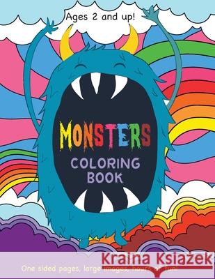 Monsters Coloring Book for Kids Ages 2 and Up! Engage Books 9781774378373 Engage Books (Activities) - książka