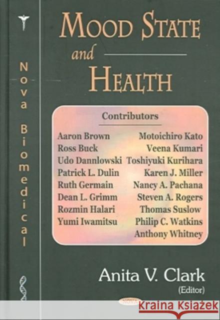 Mood State & Health Anita V Clark 9781594542497 Nova Science Publishers Inc - książka