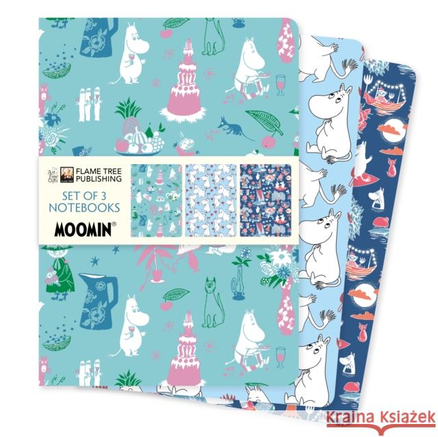 Moomin Classics Set of 3 Standard Notebooks  9781804179239 Flame Tree Publishing - książka