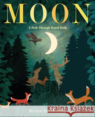 Moon: A Peek-Through Board Book Britta Teckentrup 9780593372395 Random House USA Inc - książka