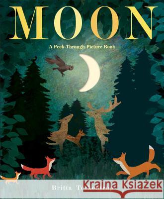 Moon: A Peek-Through Picture Book Britta Teckentrup 9781524769666 Doubleday Books for Young Readers - książka