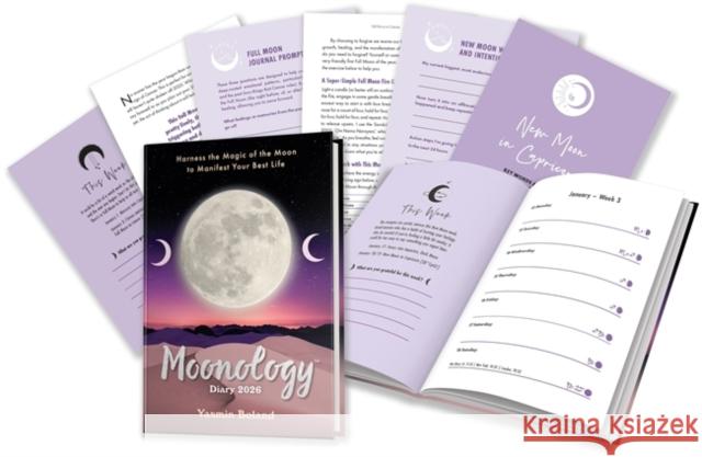 Moonology™ Diary 2026: Harness the Magic of the Moon to Manifest Your Best Life Yasmin Boland 9781837823628 Hay House UK Ltd - książka