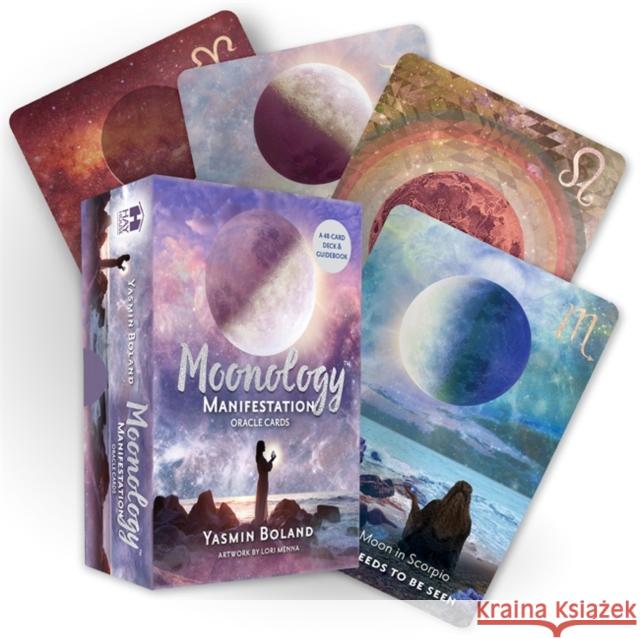Moonology Manifestation Oracle: A 48-Card Deck and Guidebook Yasmin Boland Lori Menna 9781788176521 Hay House UK Ltd - książka