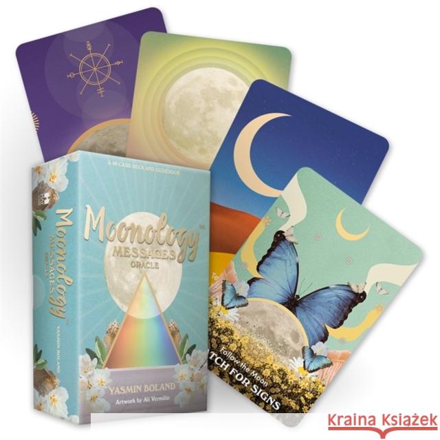 Moonology(tm) Messages Oracle: A 48-Card Deck and Guidebook Yasmin Boland Ali Vermilio 9781788177689 Hay House UK Ltd - książka
