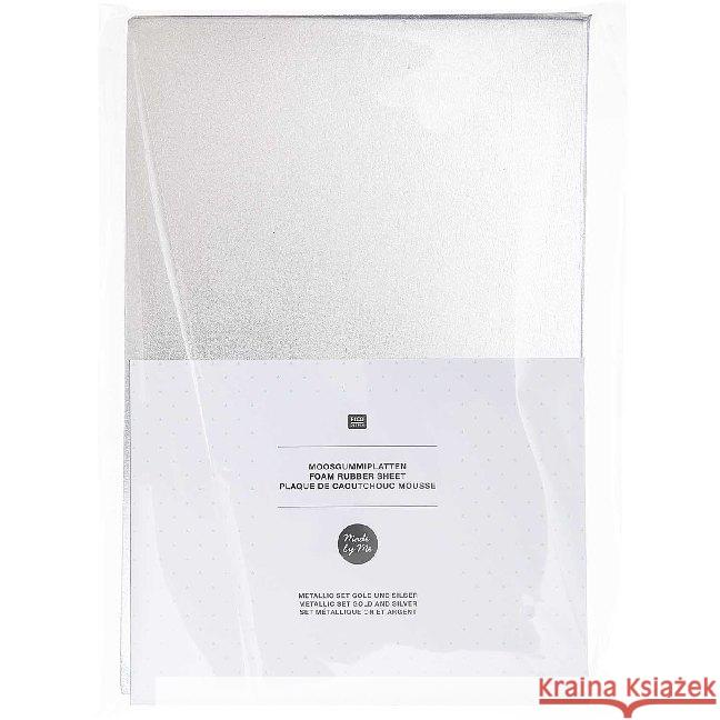 Moosgummiplatten Metallic Set Gold Und Silber  4051271467555 RICO-Design tap - książka