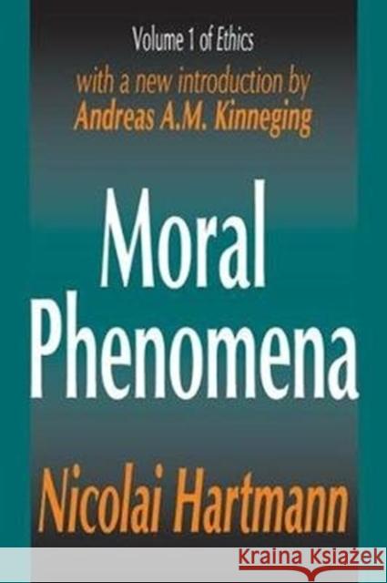 Moral Phenomena Nicolai Hartmann 9781138528352 Routledge - książka