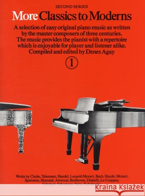 More Classics To Moderns 1  9780860016779 Hal Leonard Europe Limited - książka