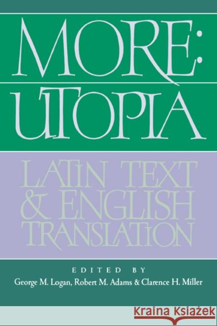 More: Utopia: Latin Text and English Translation More, Thomas 9780521024976 Cambridge University Press - książka