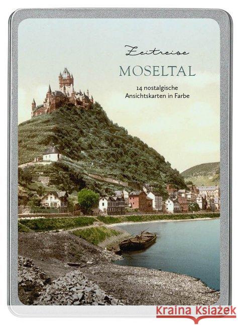 Moseltal : 14 nostalgische Ansichtskarten in Farbe  4251517502938 Paper Moon - książka