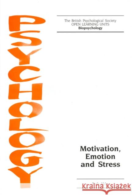 Motivation, Emotion and Stress Beth Alder 9781854332738 BLACKWELL PUBLISHERS - książka