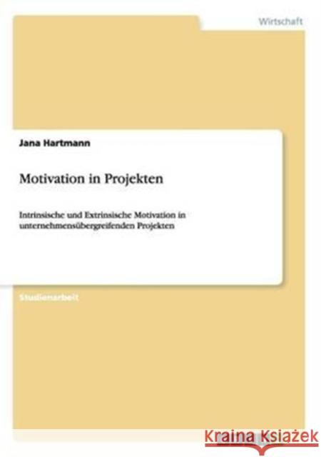 Motivation in Projekten: Intrinsische und Extrinsische Motivation in unternehmensübergreifenden Projekten Hartmann, Jana 9783656233299 Grin Verlag - książka