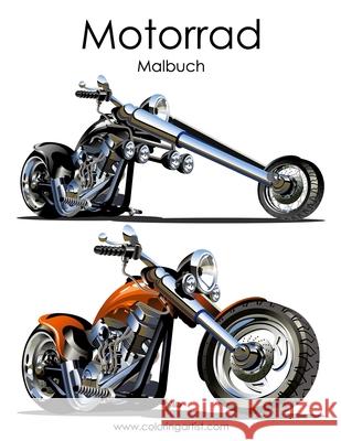Motorrad-Malbuch 1 Nick Snels 9781530344970 Createspace Independent Publishing Platform - książka