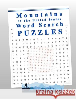 Mountains of the United States Word Search Puzzles Mark Huebner 9781733490566 Kilrb3 Media - książka