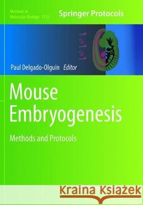 Mouse Embryogenesis: Methods and Protocols Delgado-Olguin, Paul 9781493992652 Humana Press - książka