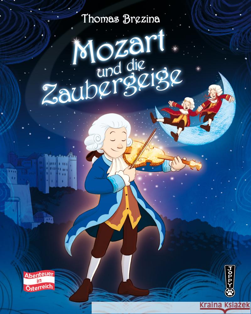 Mozart und die Zaubergeige Brezina, Thomas 9783990015841 edition a - książka