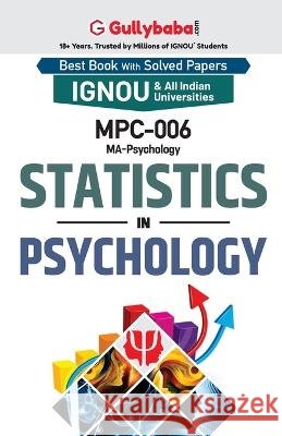 MPC-06 Statistics in Psychology Panel Gullybaba Com   9789385533358 Gullybaba Publishing House Pvt Ltd - książka
