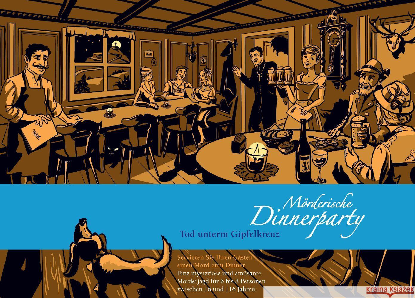 Mörderische Dinnerparty, Tod unterm Gipfelkreuz (Spiel) Fux, Christiane 9783948403034 Blaubart Verlag - książka