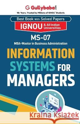 MS-07 Information Systems for Managers A. K. Saini 9788189086688 Gullybaba Publishing House Pvt Ltd - książka