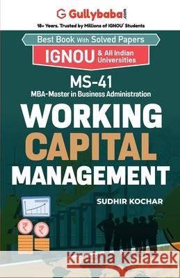 MS-41 Working Capital Management Sudhir Kochhar 9789381638217 Gullybaba Publishing House Pvt Ltd - książka