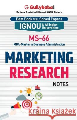 MS-66 Marketing Research Panel Gullybab 9789355544070 Gullybaba Publishing House Pvt Ltd - książka