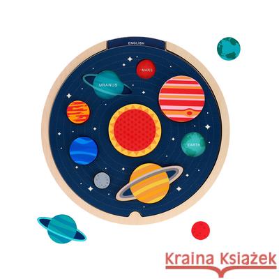 Multi-Language Solar System Wooden Tray Puzzle Petit Collage 9781797231976 Chronicle Books - książka