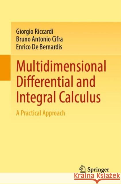 Multidimensional Differential and Integral Calculus: A Practical Approach Giorgio Riccardi Bruno Antonio Cifra Enrico d 9783031703256 Springer - książka