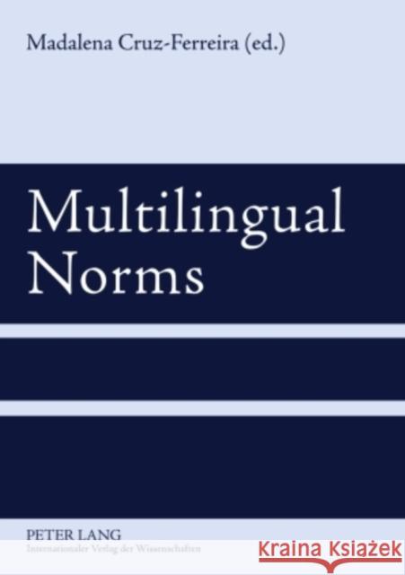 Multilingual Norms  9783631596371 Peter Lang GmbH - książka