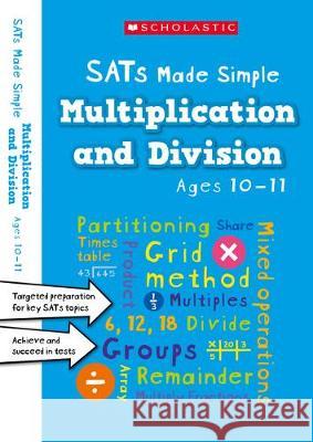 Multiplication and Division Ages 10-11 Paul Hollin 9781407184005 Scholastic - książka