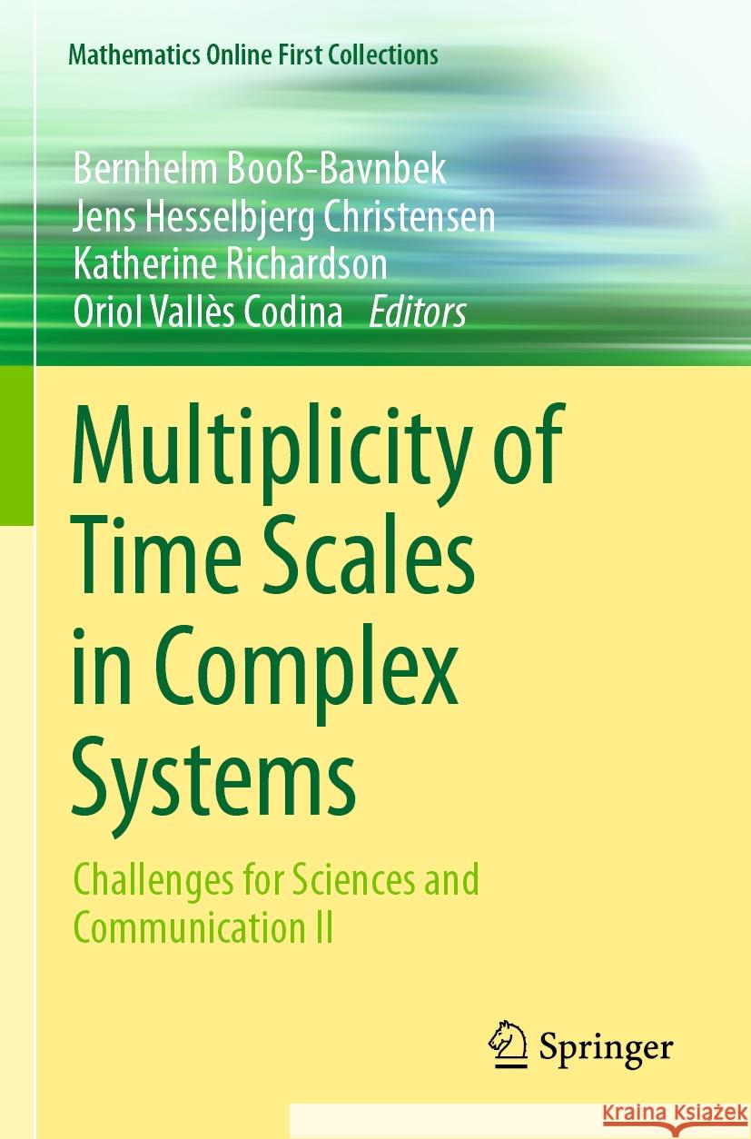 Multiplicity of Time Scales in Complex Systems  9783031451072 Springer Nature Switzerland - książka