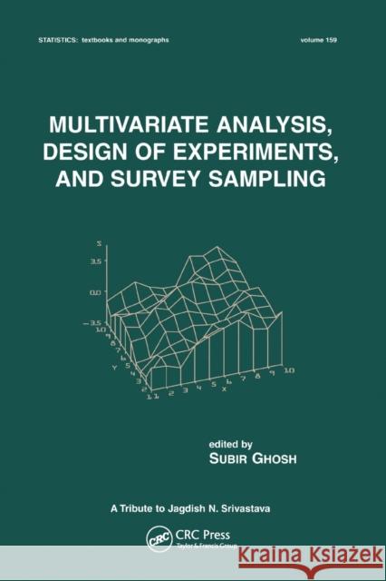 Multivariate Analysis, Design of Experiments, and Survey Sampling Subir Ghosh 9780367579180 CRC Press - książka