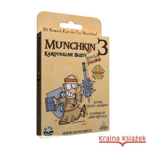 Munchkin 3 Kardynalne Błędy Jackson Steve 5901549119442 Black Monk - książka