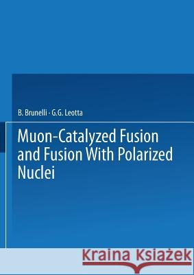 Muon-Catalyzed Fusion and Fusion with Polarized Nuclei B. Brunelli G. G. Leotta 9781475759327 Springer - książka