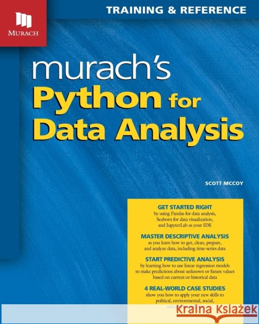 Murach's Python for Data Analysis Scott McCoy 9781943872763 Mike Murach & Associates, Inc. - książka