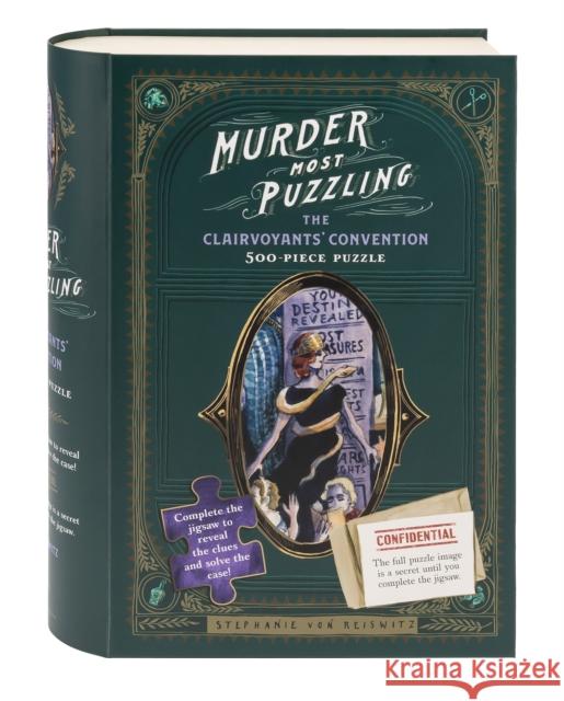 Murder Most Puzzling: The Clairvoyants' Convention 500-Piece Puzzle Stephanie Vo 9781797209555 Chronicle Books - książka