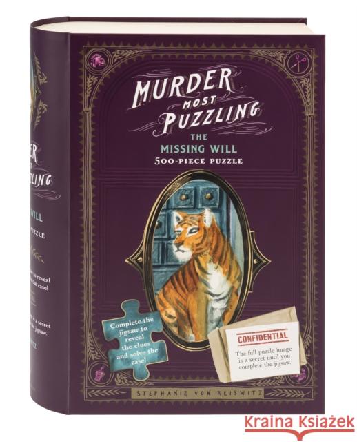 Murder Most Puzzling: The Missing Will 500-Piece Puzzle Stephanie Vo 9781797209562 Chronicle Books - książka