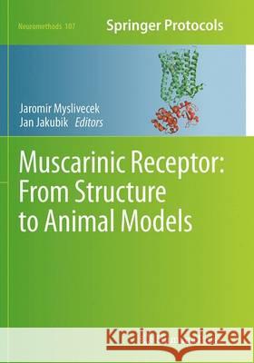 Muscarinic Receptor: From Structure to Animal Models Jaromir Myslivecek Jan Jakubik 9781493949717 Humana Press - książka