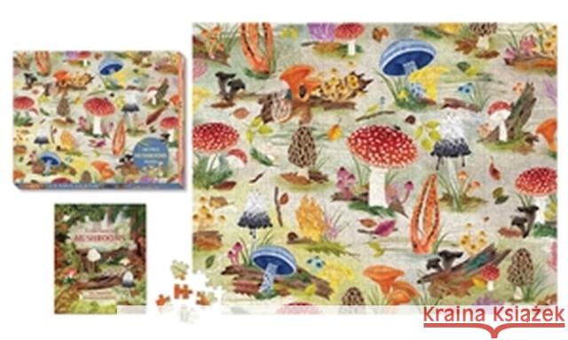 Mushrooms 500-Piece Puzzle Meg Madden 9780762481392 Running Press,U.S. - książka