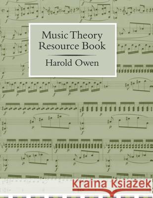 Music Theory Resource Book Harold Owen 9780195115390 Oxford University Press - książka